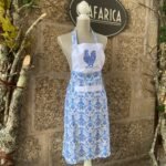 Avental de Cozinha com Bordado - Coleção Galo Azul