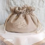 Saco de Pão Redondo Com Cordão 100% Linho