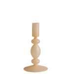 Castiçal Bege Fosco Pequeno