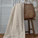 colcha de linho CRETA em linho europeu cor natural