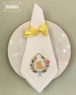 Guardanapo Linho c/ Ajur - Coleção Páscoa