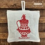 Almofada de Lavanda Bordado Vermelho "Cantarinha dos Namorados"