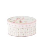 Caixa Redonda com Flores