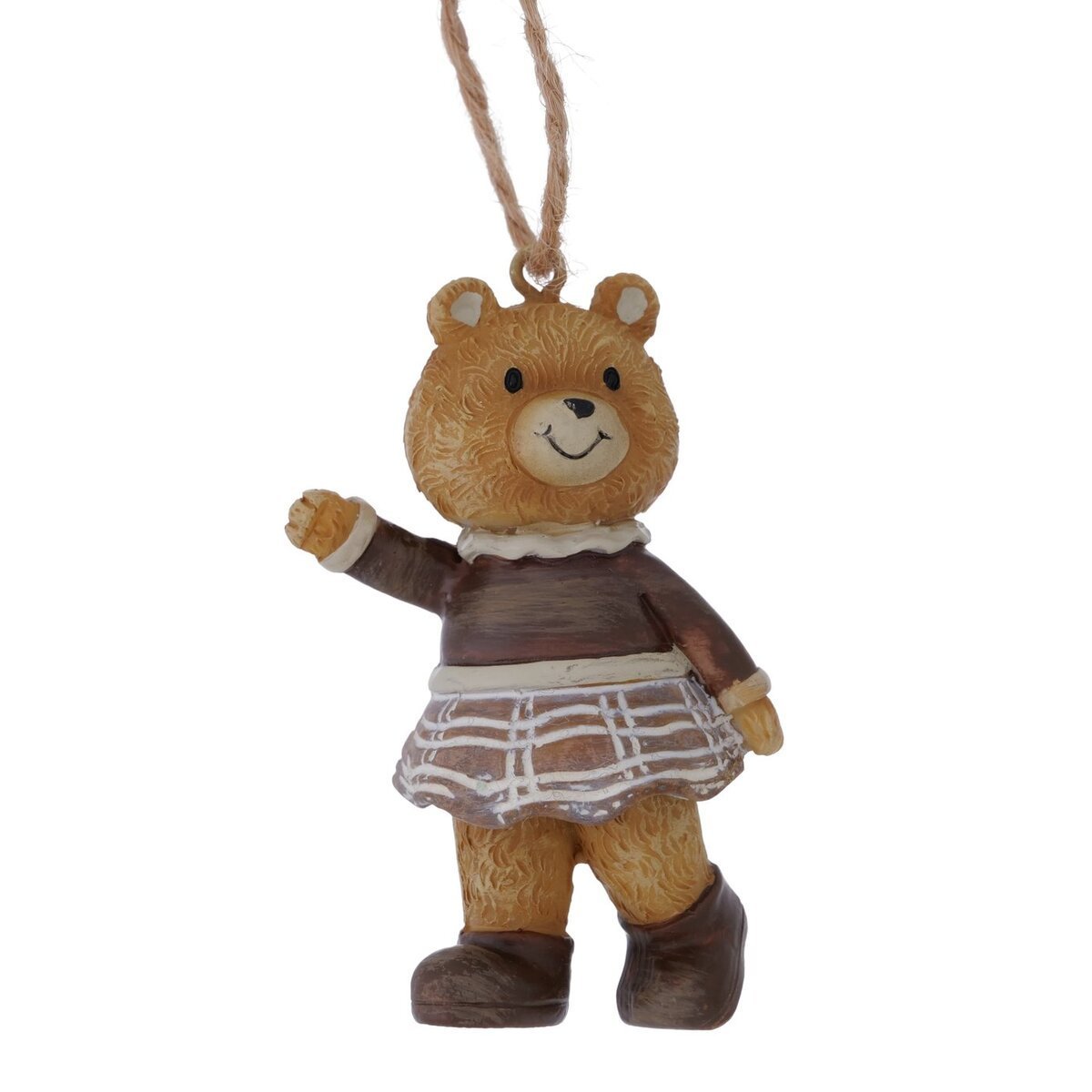 2058909-chafarica-guimaraes-portugal-natal-christmas-pendurar-decoração-pingente-arvore-de-natal-tree-casa-home-decor-urso-ursa-pequeno-1-enfeite- Enfeite de Ursinha - Image 1