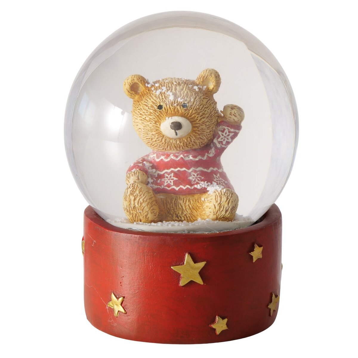 2058917-chafarica-guimaraes-portugal-natal-chritsmas-globo-de-neve-urso-snowball-kids-decor-decoração-natalicia-casa-home-arvore-natal-ceia-1 Globo de Neve Ursinho com Pata Levantada - Image 1