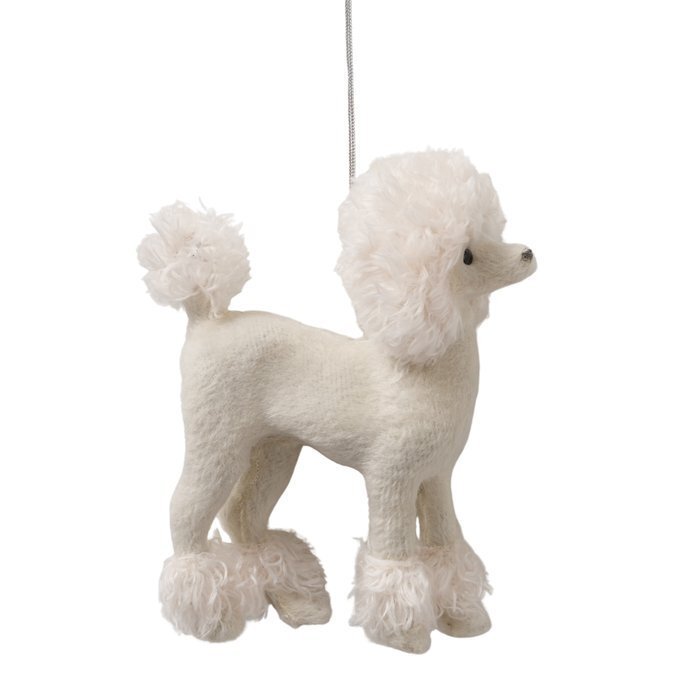 2059223-chafarica-guimaraes-portugal-natal-christmas-pendurar-decoração-pingente-arvore-de-natal-tree-casa-home-decor-cao-poodle-branco-pequeno-1-enfeite Enfeite Cão Poodle - Image 1