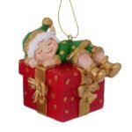 Enfeite Elfo com Gorro Verde