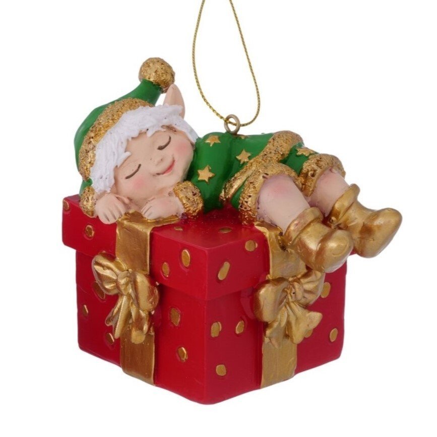 2069298-chafarica-guimaraes-portugal-enfeite-arvore-natal-chritsmas-decor-decoração-casa-home-gnomo-gorro-verde-vermelho-prenda-giftbox--1 Enfeite Elfo com Gorro Verde - Image 1