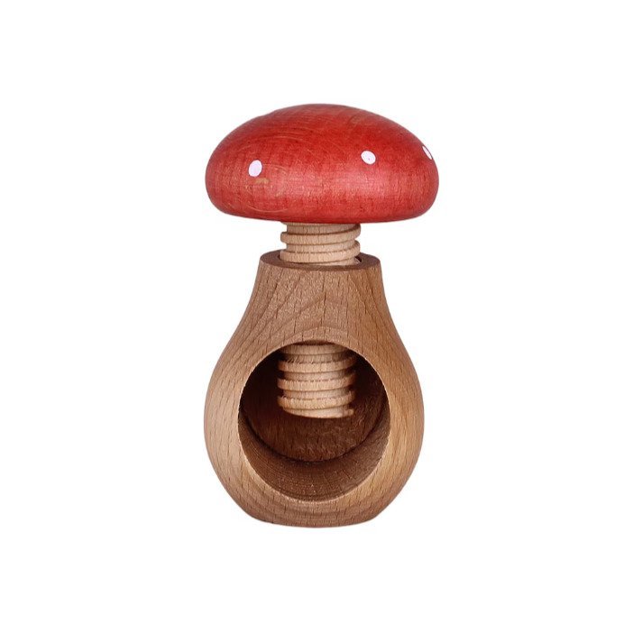 326700-CHAFARICA-GUIMARAES-PORTUGAL-LOIÇA-LAÇO-BOW-COZINHA-CASA-DECORAÇÃO-DECORATION-PRATO-PEQUENO-HOUSE-DECOR-NATAL-PRENDA-GIFT- Quebra Nozes Cogumelo - Image 1