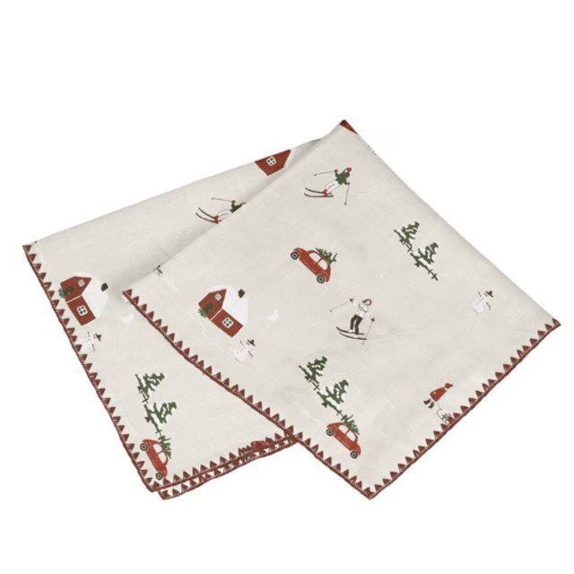 422701-CHAFARICA-GUIMARAES-PORTUGAL-guardanapos-natal-napkins-christmas-COZINHA-CASA-DECORAÇÃO-DECORATION-PRATO-PEQUENO-HOUSE-DECOR-NATAL-PRENDA-GIFT- Guardanapos "Terra Invernal" - Image 1