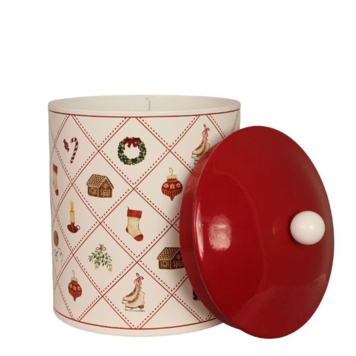527724-chafarica-guimaraes-portugal-cozinha-armazenamenro-bolachas-massa-kitchen-house-decoração-natal-christmas-pote-caiza-tema-grande-large-2 Lata Natalícia Grande - Image 2