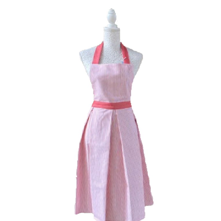 chafarica-guimaraes-portugal-textil-lar-christmas-natal-avental-pega-luva-pano-mao-loiça-coleçao-laço-vermelho-branco-dourado-decor-casa-decoração-cozinha-sala-ceia-jantarmesa-apron-42 Avental com Pregas - Coleção Laço - Image 1