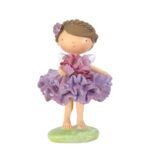 Menina com Vestido Violeta