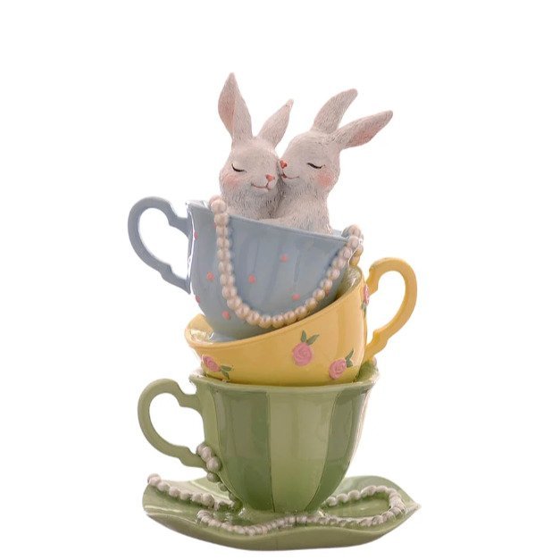 Coelhos em 3 Chávenas Multicolores - Image 1