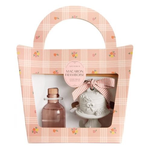 Cofret Difusor & Gesso Macaron Framboise – Mathilde M