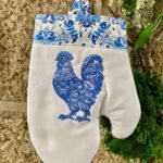 Luva com Bordado - Coleção Galo Azul