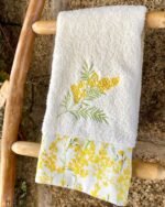 Pano de Felpo com Bordado - Coleção Mimosas